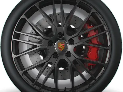Panamera Porsche Exclusive wheel 3D model