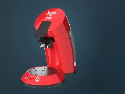 Philips Senseo Coffee Maker - Blender 3D Model Low-poly 3D model