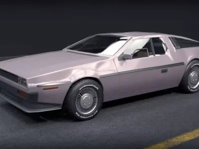 DeLorean DMC Free 3D model