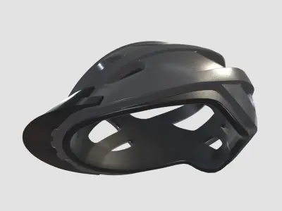 Bike Helmet Low Poly PBR Realistic Low-poly 3D model