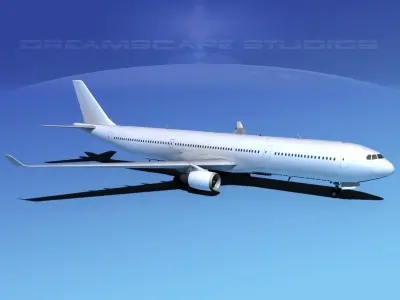 Airbus A330-300 Unmarked 2 3D model