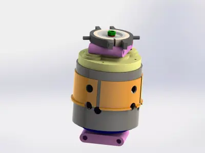 Electrical car motors Free 3D model