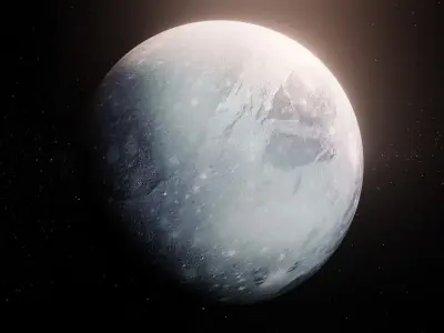 Photorealistic Pluto High-Res Textures and Sci-Fi Music Pack Low-poly 3D model
