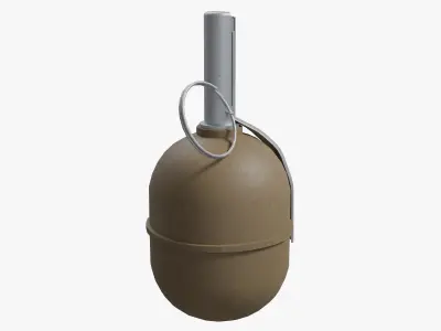RGD-5 Grenade - Low Poly Game Ready Low-poly 3D model