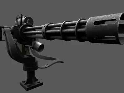 MINIGUN Air Force M134 Low-poly 3D model