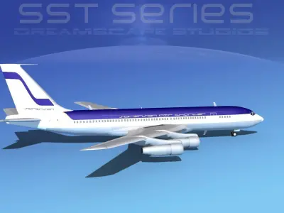 Boeing 707-320 SS Sorenson Charter 3D model