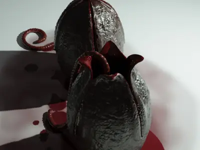 Monster egg Free low-poly 3D model