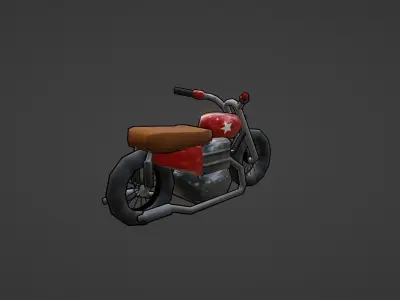 3D MOTORCYCLE Low-poly 3D model