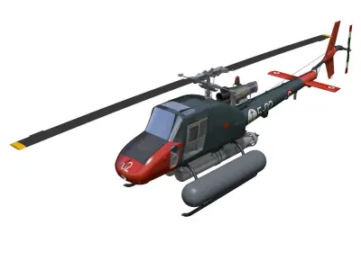 Agusta A106 3D model