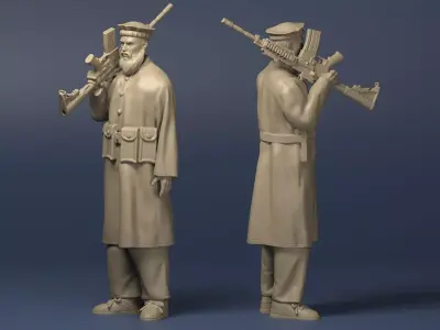 Eastern warrior 4 3D print model