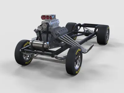 Chassis of Gasser 3D model