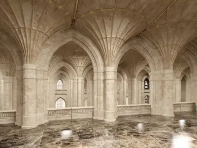 3D Classical Historic Interior 322 3D model