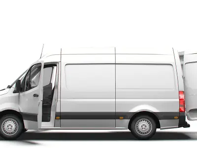 Freightliner Sprinter L2H2 RWD HQ Interior 2024 3D model