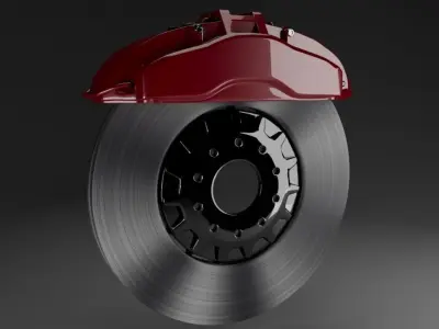 Disk brake Free 3D model