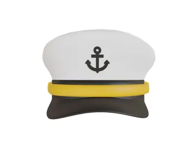 Captain Hat 3D model