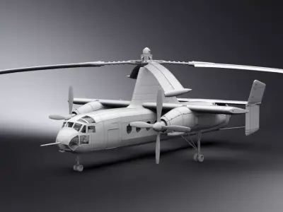 Fairey Rotodyne Scale model 3D print model