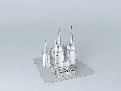 Basilica of Our Lady of Lujan 3D model