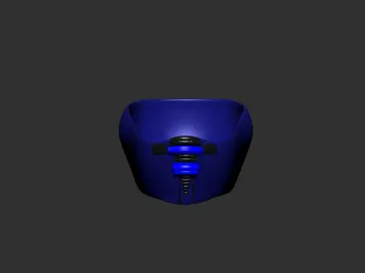 helmet high poly sculpt 3d printable ver 7 3D model 3D model 219