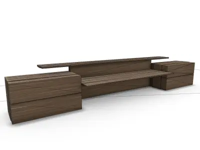 Service Desk SHC Quick Office LM Low-poly 3D model