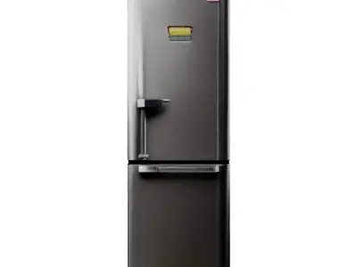 Tall Refrigerator 3D Model Sleek Stylized Kitchen Appliance Low-poly 3D model