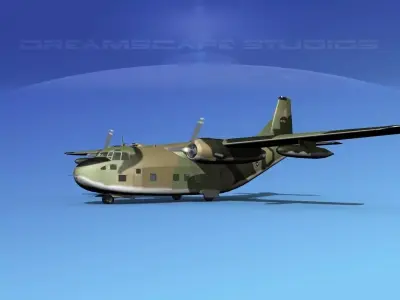 Fairchild C-123B Provider USAF 5 3D model