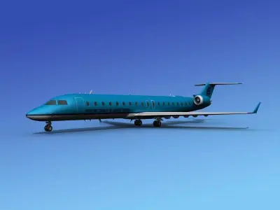 Bombardier CRJ700 Petersburg Express 3D model
