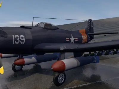 Martin AM-1 Mauler 3D model