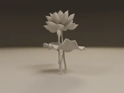 lotus flower 3D print model