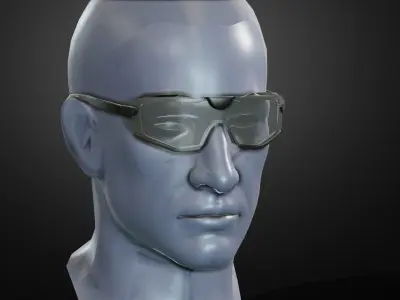 Bolle cobra glasses Low-poly 3D model