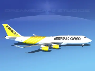 Boeing 747-8I AmeriPAc Cargo 3D model