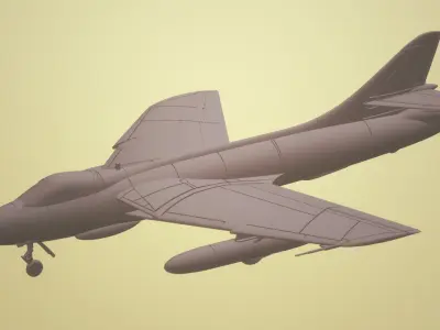 HAWKER HUNTER FGA-9 1-72 SCALE HIGHLY DETAILED MODEL 3D print model