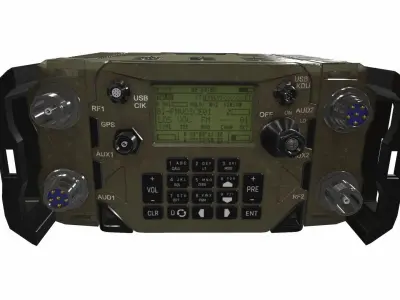 Radio military AN PRC-158 3D model