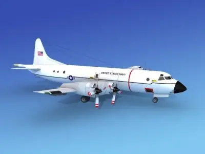 Lockheed P-3 Orion USN3 3D model