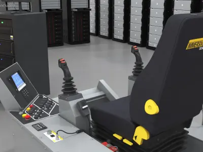 Chair Mining Simulator LX6 by Immersive Technologies 3D model