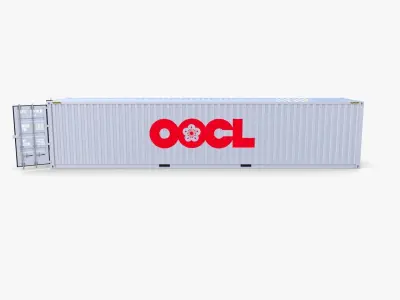 40ft Shipping Container OOCL 3D model