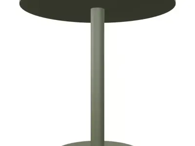Metsu Round Metal Outdoor Bistro Table Low-poly 3D model