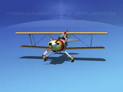Acro Sport I Biplane 3D model