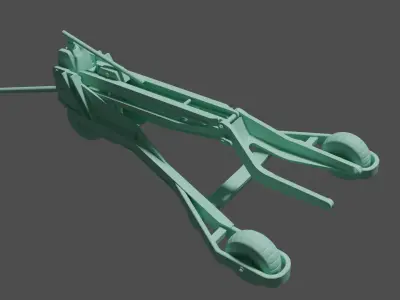 Luftwaffe WWII Bomb loader LWC-500 3D print model