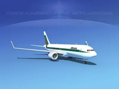 Boeing 767-300 Alitalia 3D model