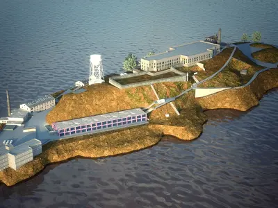 Alcatraz 3D model