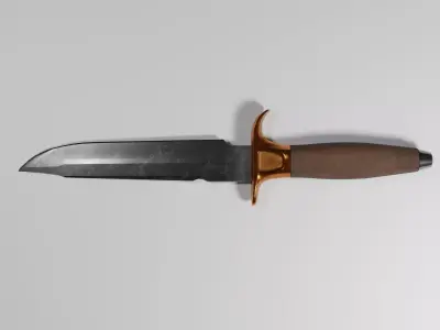 Combat Dagger Low-poly 3D model