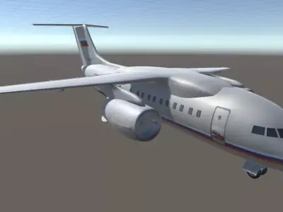 Antonov AN-148 Low-poly 3D model