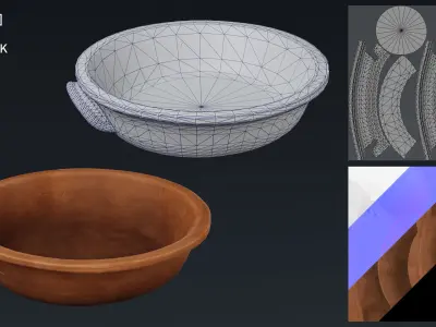 Pot - TP024 Free low-poly 3D model