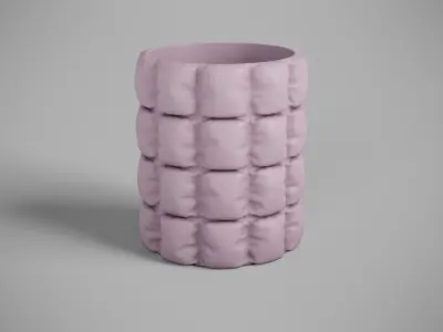 Puffy Pen Holder Free 3D print model