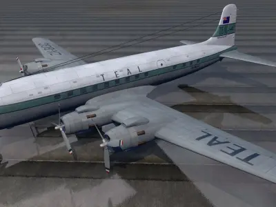Douglas DC-6 - C-118 3D model