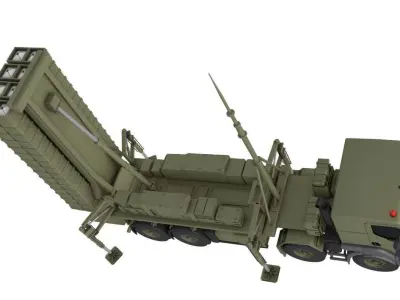SAMP-T Air Defense Missile System  3D model