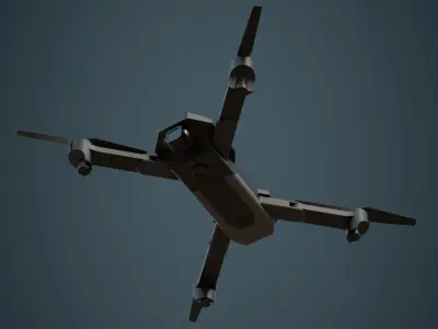 Quadcopter 1 Untextured 3D model