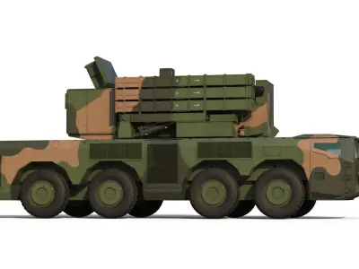 FK-2000 air defence system 3D model