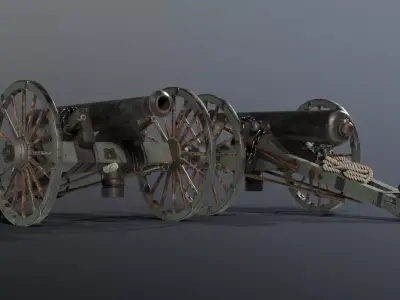 SOLDIER Napoleon Cannon 3D model