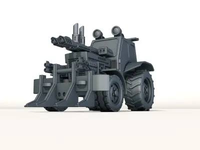 combat tractor 3D print model